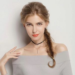 925 Sterling Silver Double Layer Choker Necklace